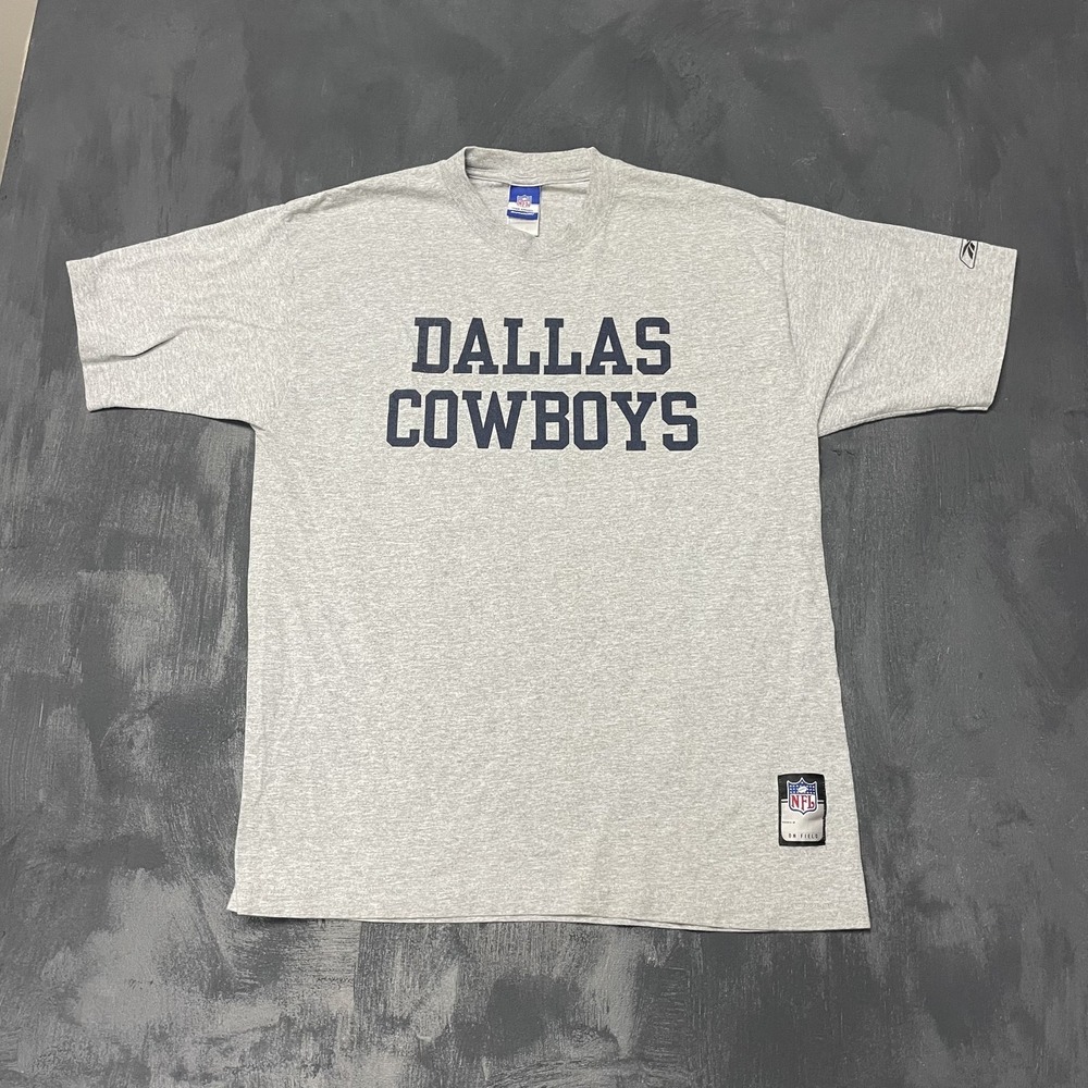 Vintage Reebok Dallas Cowboys shirt mens Large grey 2000s y2k NFL